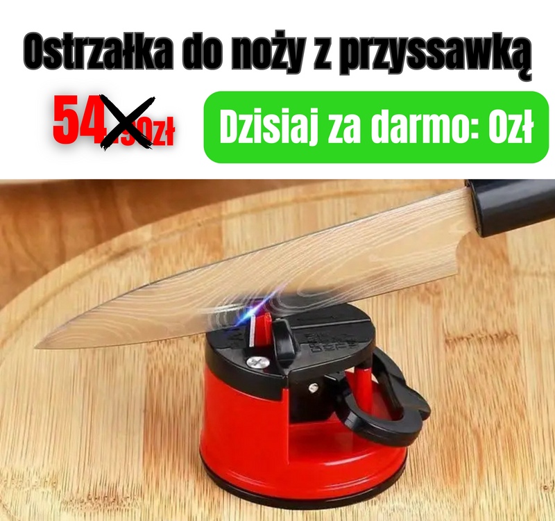 ROBOT ODKURZAJĄCY 3 w 1 + Ostrzałka do noży z przyssawką